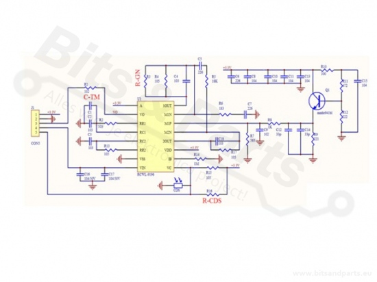 Bewegingssensor/bewegingsmelder Microwave / Radar - RCWL-0516 